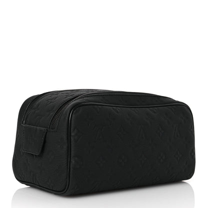 Louis Vuitton Taurillon Monogram Dopp Kit Toilet Pouch Black 3 of 7