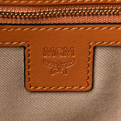 MCM Visetos Medium Boston Bag Cognac 6 of 13