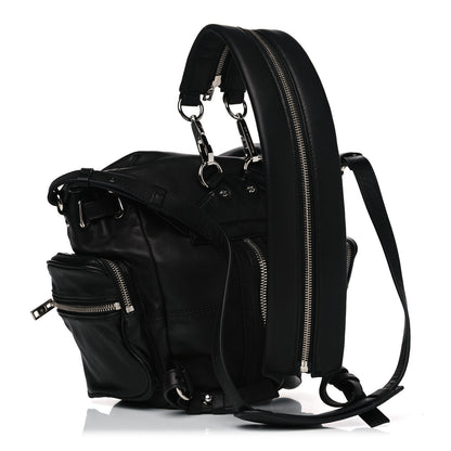 Alexander Wang Lambskin Mini Marti Backpack Washed Black Rhodium Hardware 2 of 8