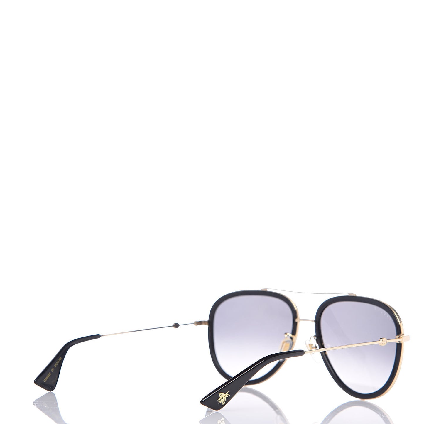 Aviator Sunglasses GG0062S Black Gold