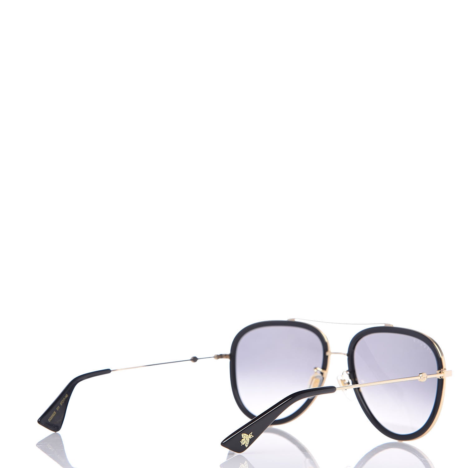 Gucci Aviator Sunglasses GG0062S Black Gold 3 of 8