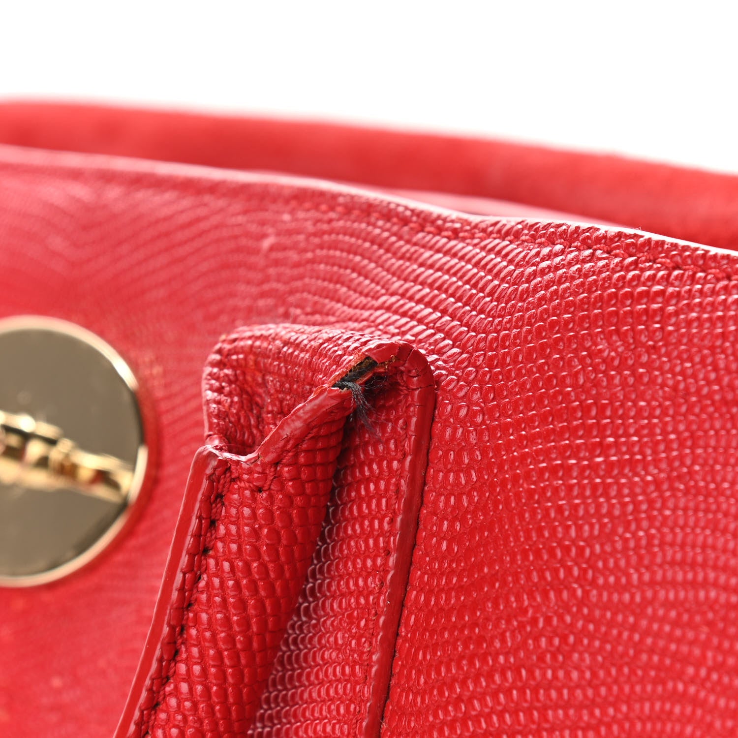 Mulberry Lizard Embossed Calfskin Bayswater Red 15 of 16