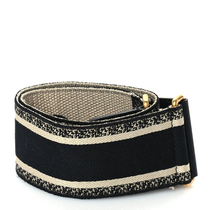 Christian Dior Canvas Embroidered Shoulder Strap 2 of 4