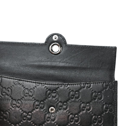 Gucci Guccissima Eclipse Continental Flap Wallet Black 12 of 12