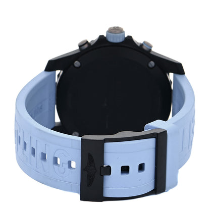 Breitling Black Polymer Rubber 44mm Endurance Pro Quartz Watch Light Blue X82310 3 of 5