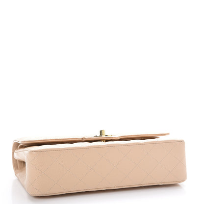 Chanel Caviar Quilted Medium Double Flap Beige Clair 5 of 10