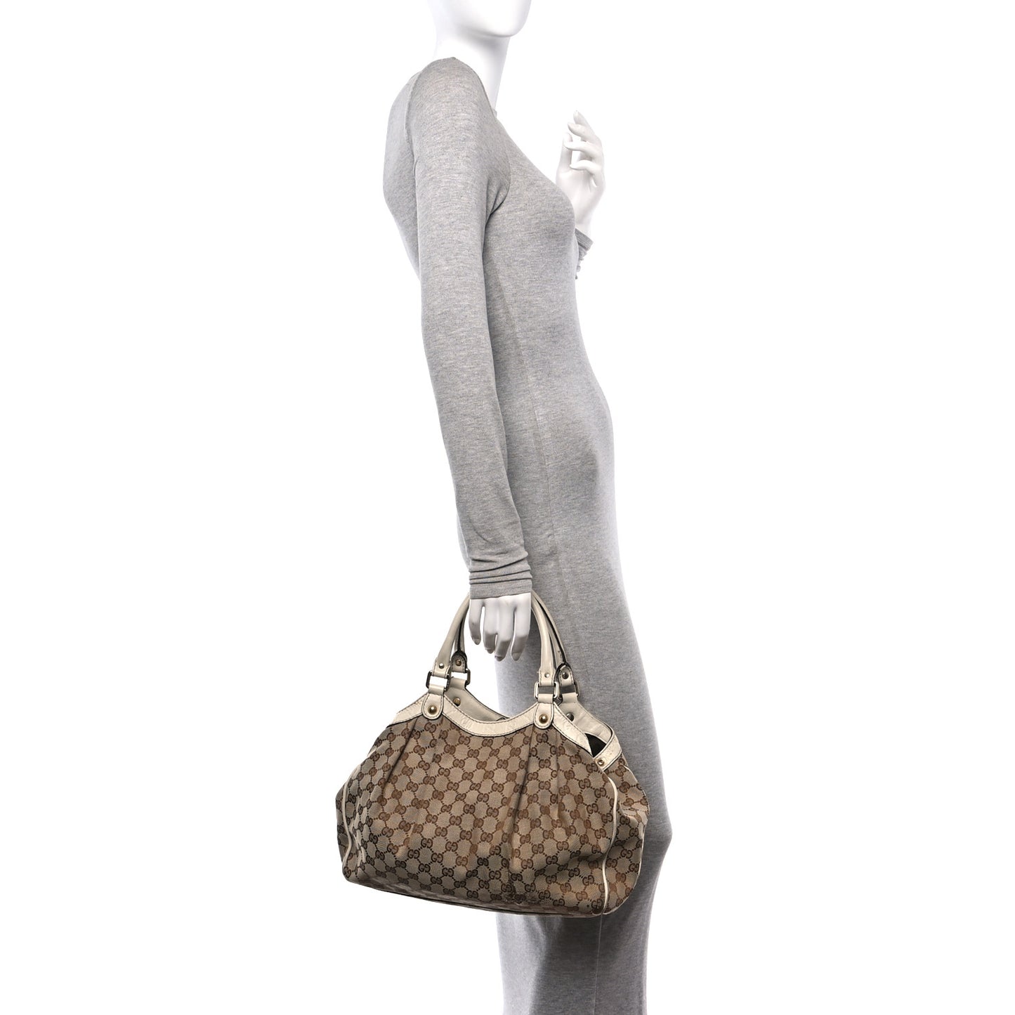 Monogram Medium Sukey Tote Off White