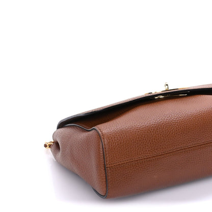 Mulberry Small Classic Grain Calfskin Medium Lily Flap  Oak 7 of 7