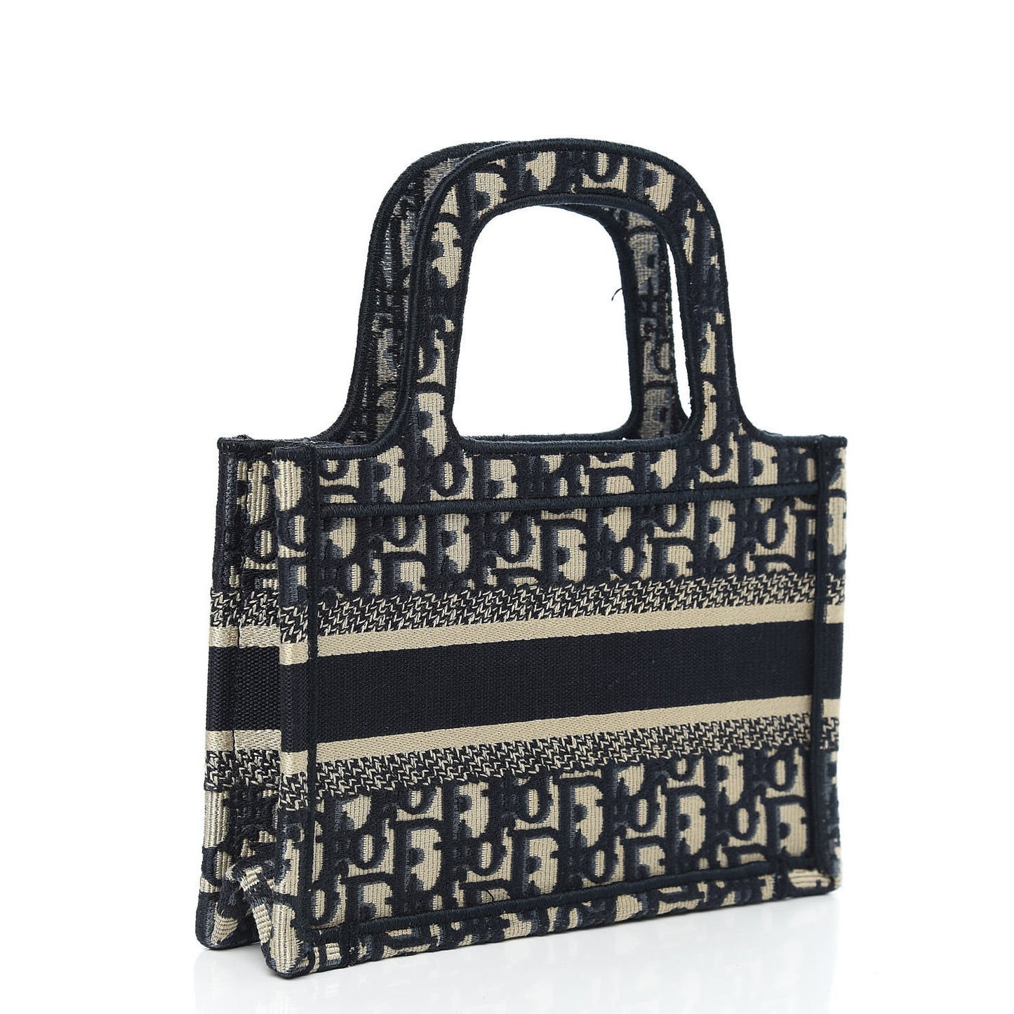 Oblique Mini Book Tote Blue Multicolor