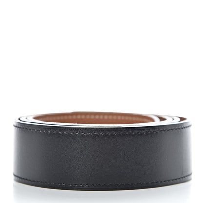 Hermes Box Togo 32mm Belt Strap 80 Black Gold 2 of 6