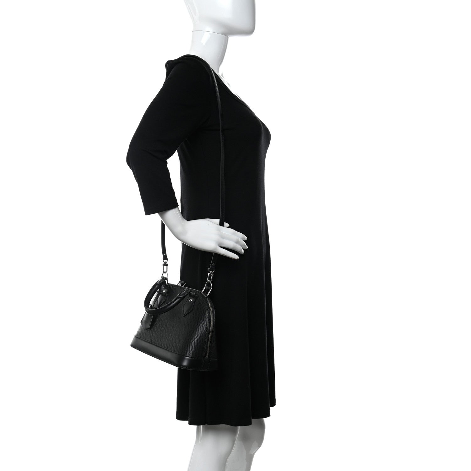 Louis Vuitton Epi Alma BB Black 2 of 13