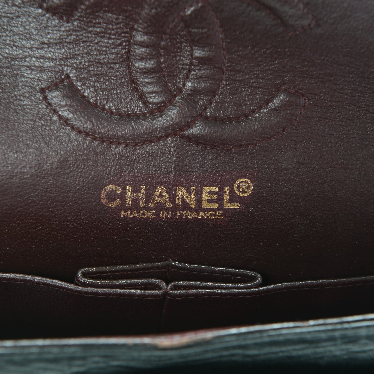 Lambskin Quilted Small Double Flap Black