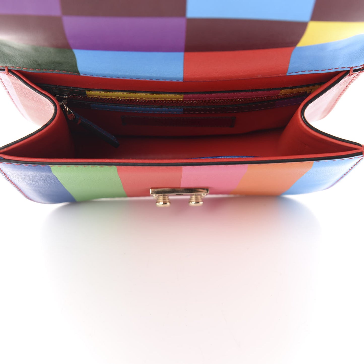 Vitello 1973 Small Glam Lock Rockstud Flap Multicolor