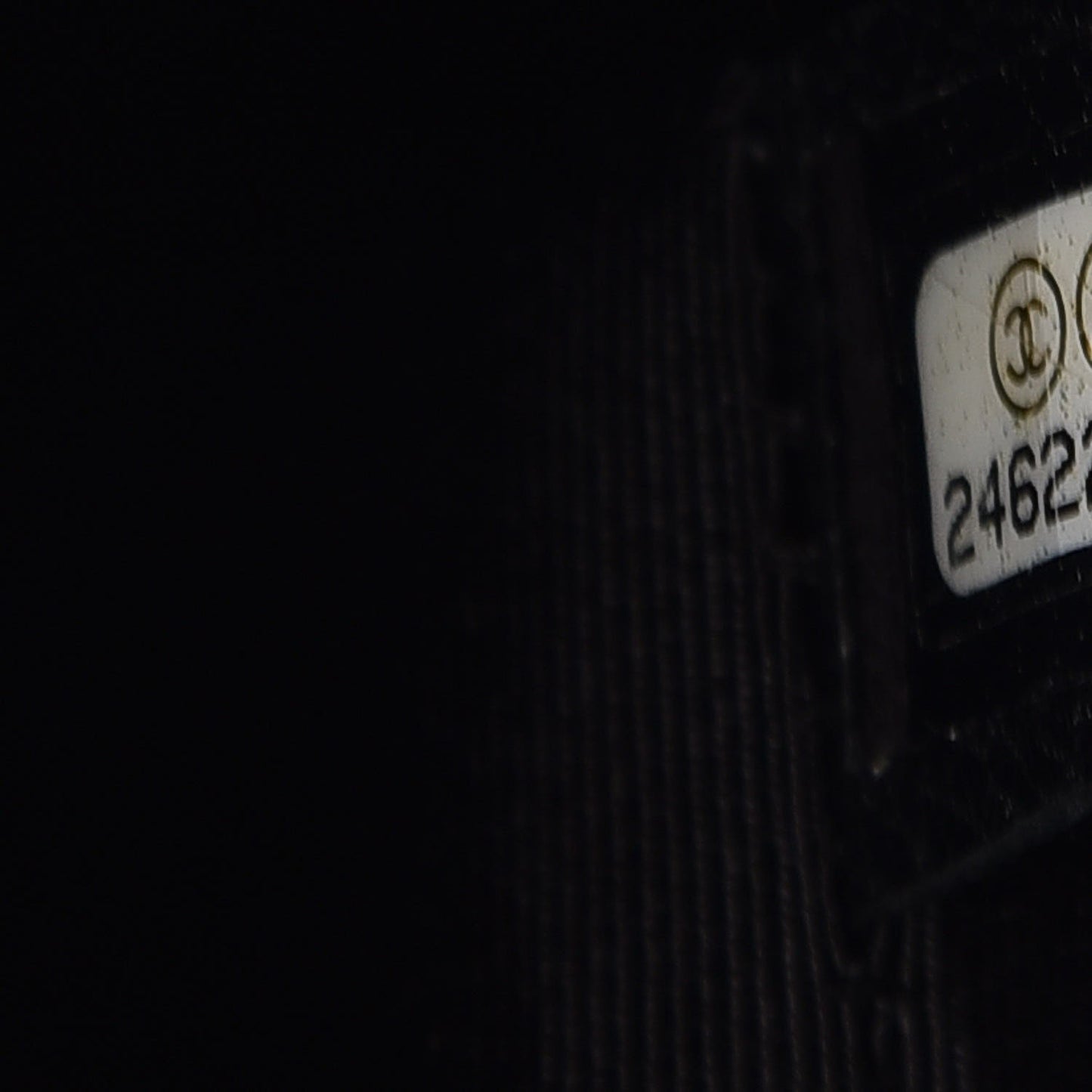 Aged Calfskin Chevron Quilted Backpack Black