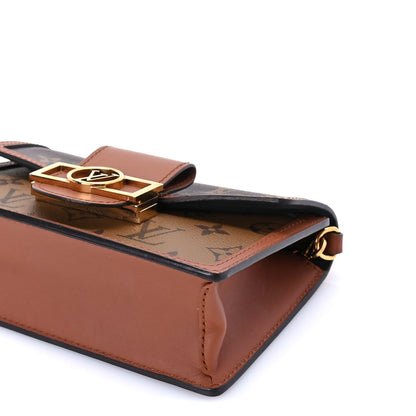 Louis Vuitton Reverse Monogram Dauphine Chain Wallet Brown 9 of 9
