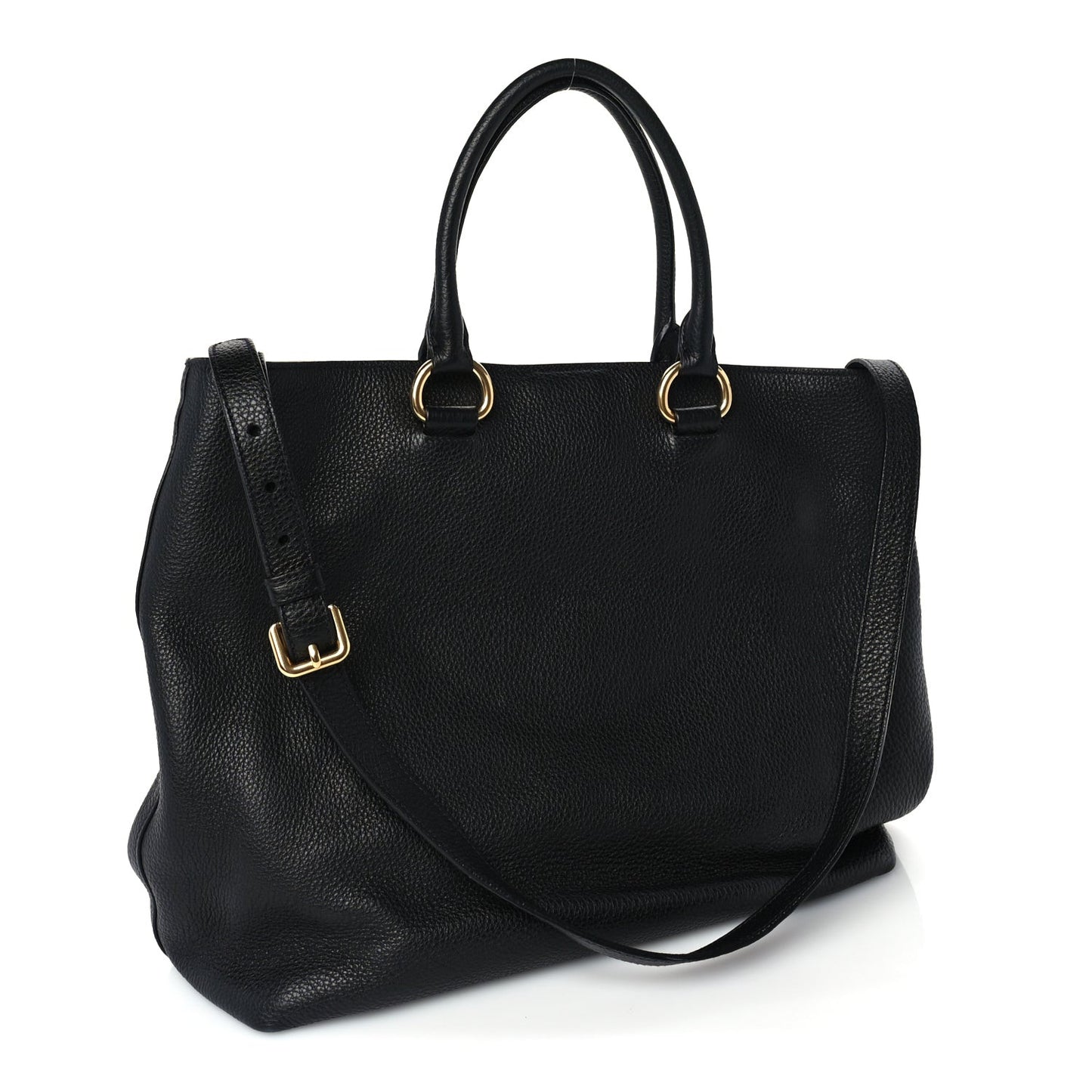 Vitello Daino Tote Nero Black