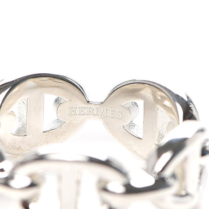 Hermes Sterling Silver PM Chaine d'Ancre Enchainee Band Ring 51 5.75 4 of 7