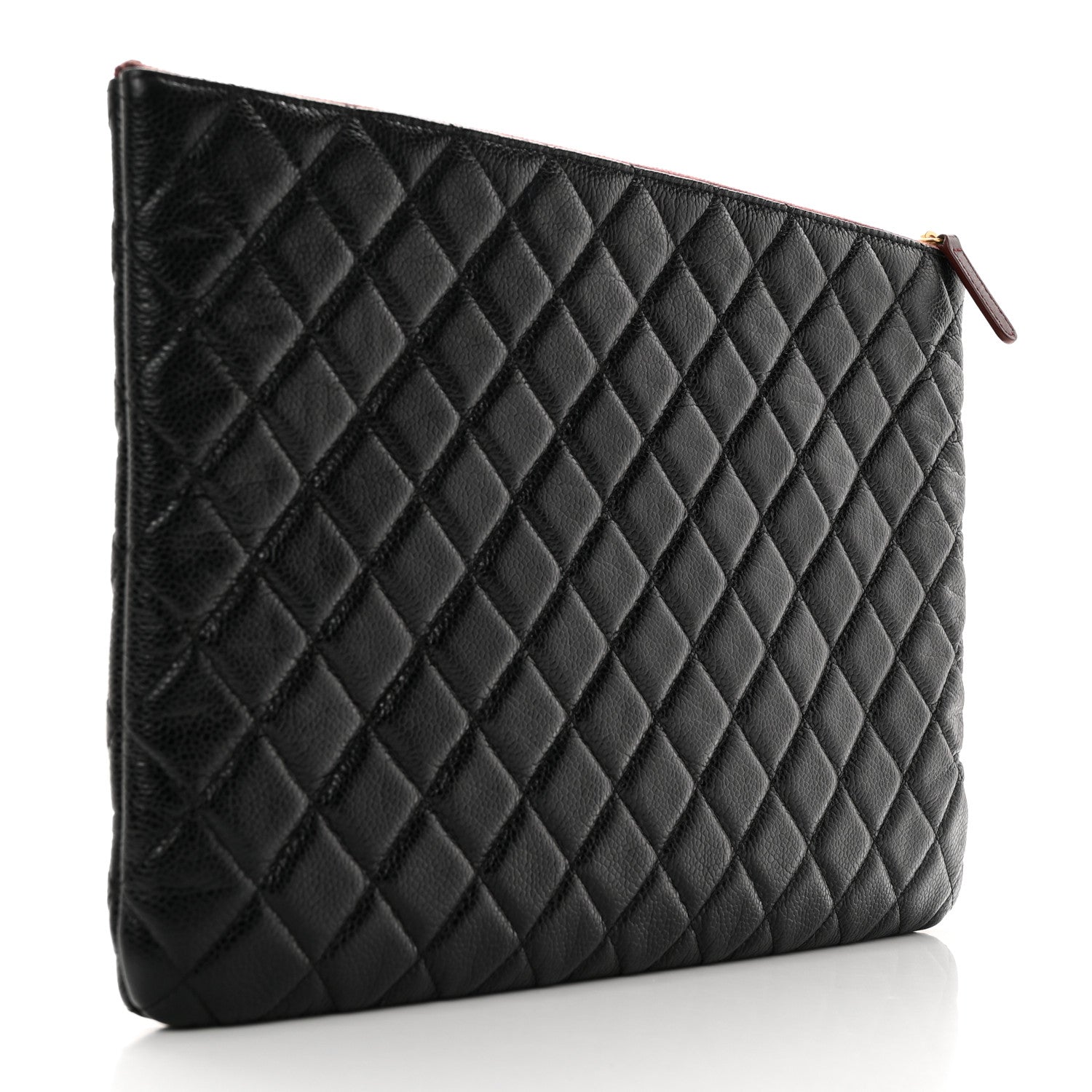 Chanel Caviar Quilted Large Cosmetic Case Black 3 of 8