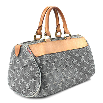 Louis Vuitton Monogram Denim Neo Speedy  Blue 2 of 7