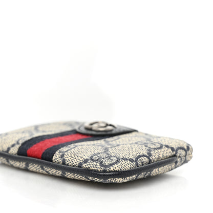 Gucci GG Supreme Monogram Web Ophidia Key Case Beige Blue 8 of 9