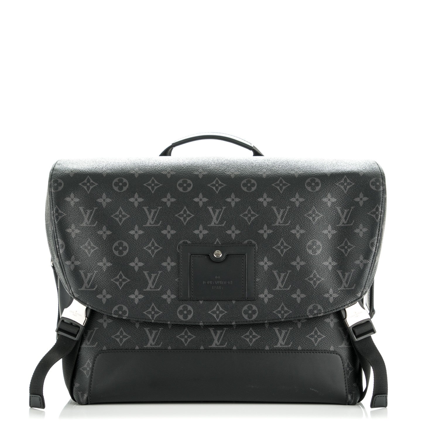 Louis Vuitton Mens Monogram Eclipse Voyager MM Messenger 1 of 8