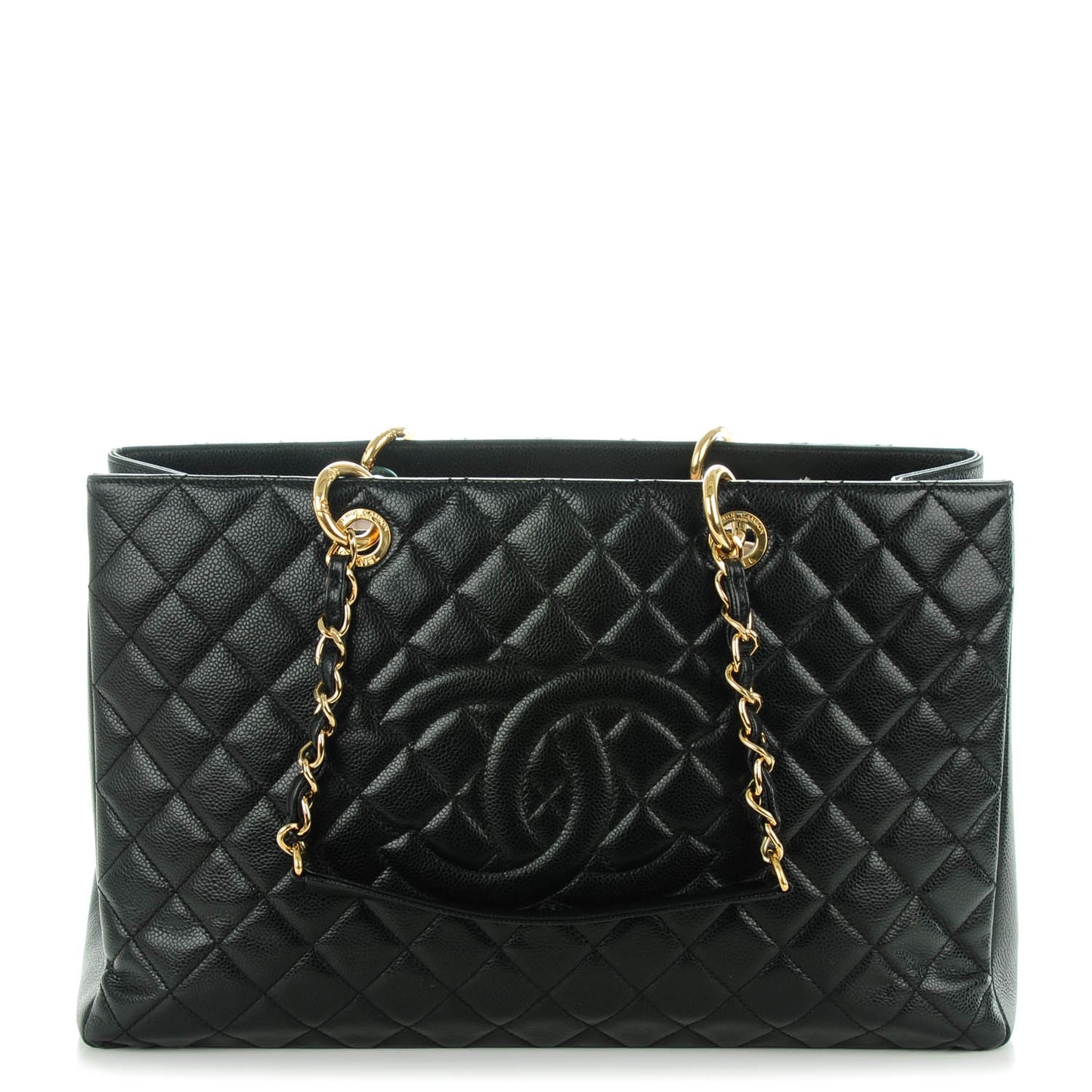 Caviar Quilted XL Grand Shopping Tote GST Black