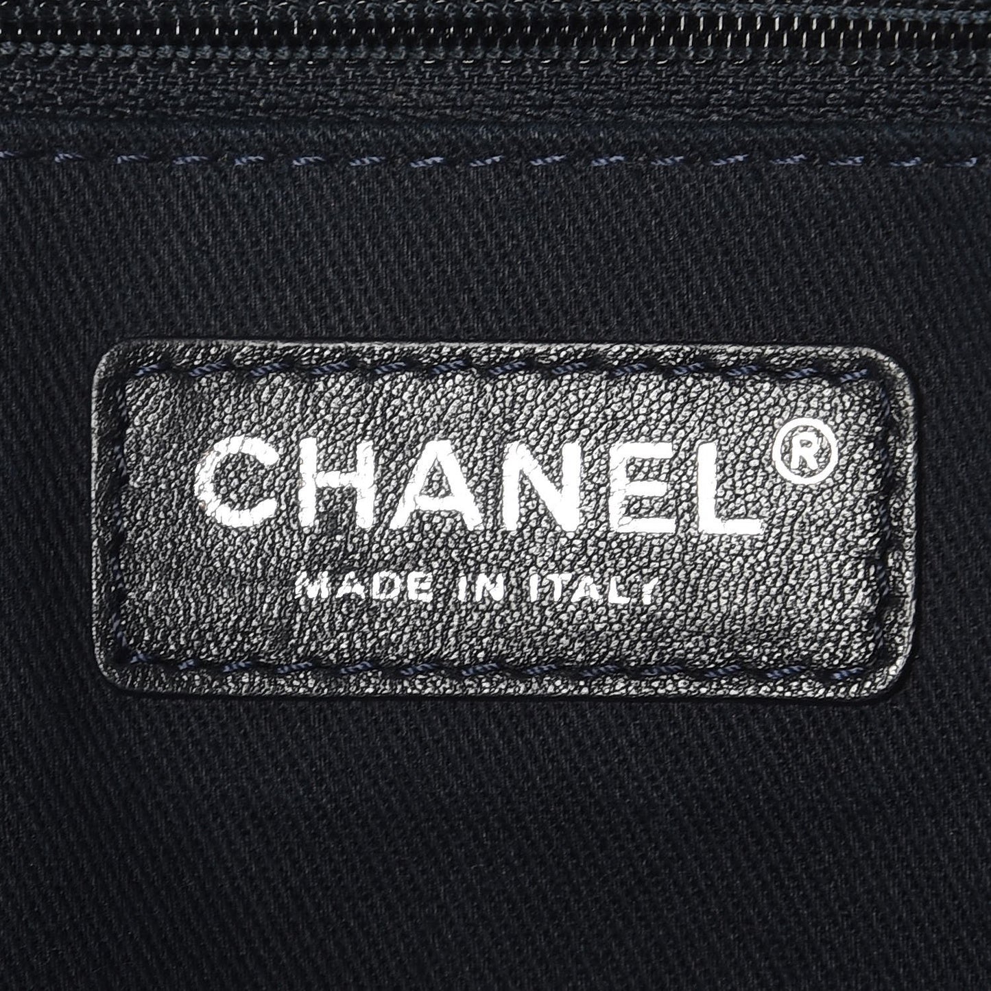 Denim Large Deauville Tote Dark Blue