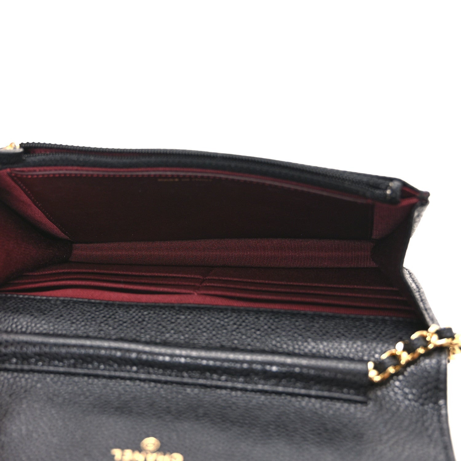 Chanel Caviar Quilted Wallet On Chain WOC Black 5 of 7