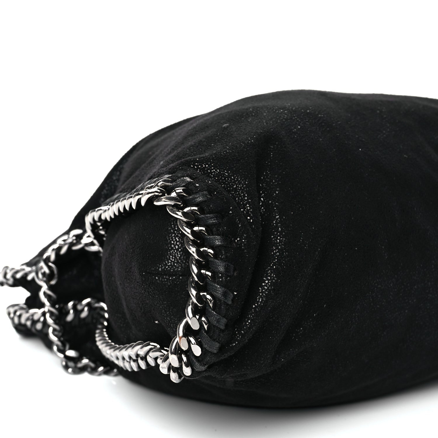 Stella McCartney Shaggy Deer Small Falabella Fold Over Tote Black 8 of 10