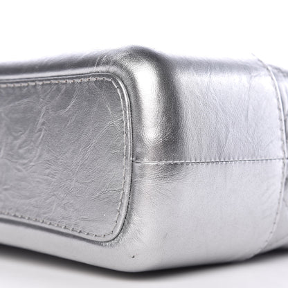 Chanel Metallic Lambskin Calfskin Quilted Medium Gabrielle Hobo Silver 7 of 11