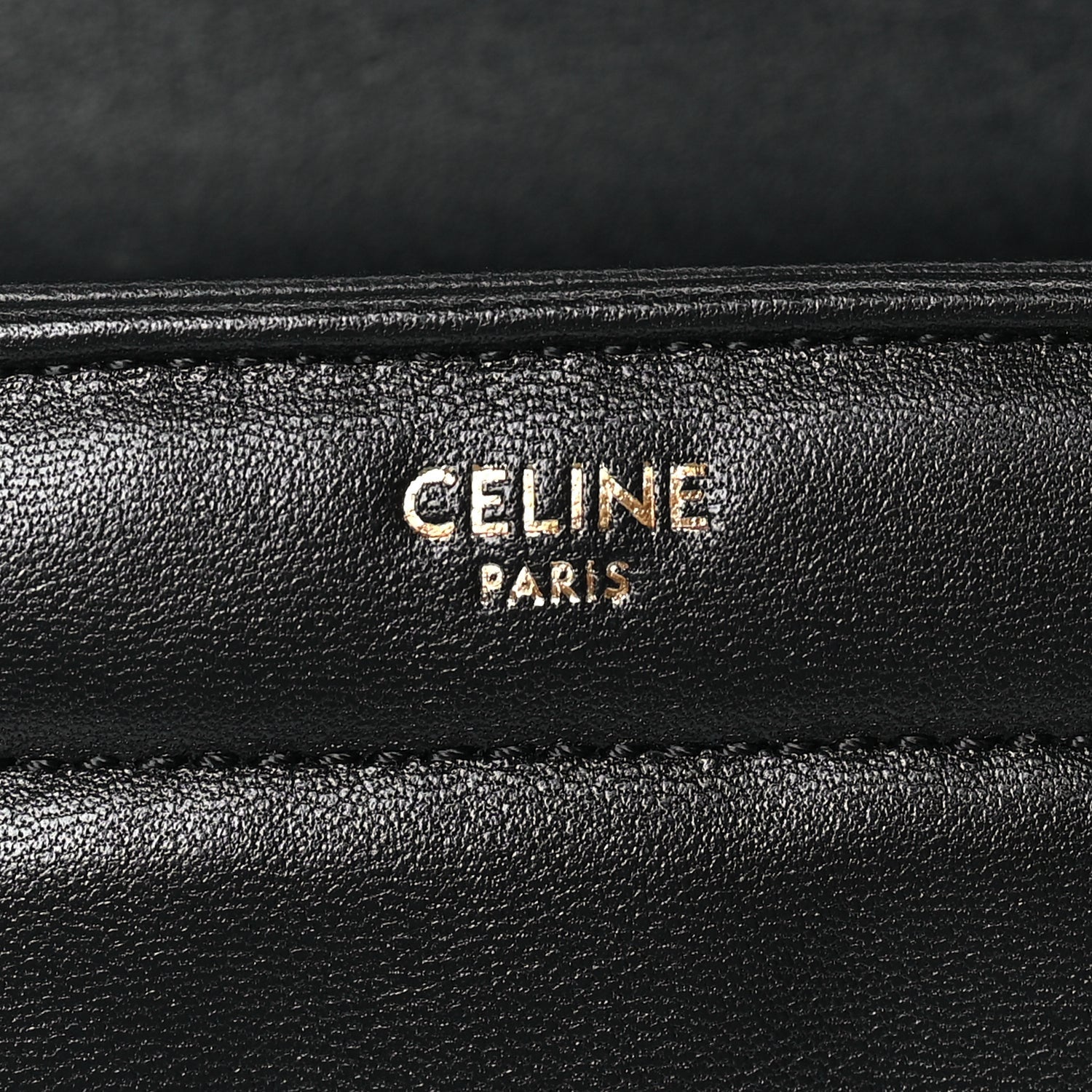 Celine Goatskin Matelasse Chain Shoulder Bag  Black 5 of 7