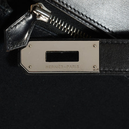 Hermes Box Toile Lakis Kelly 40 Black 8 of 26