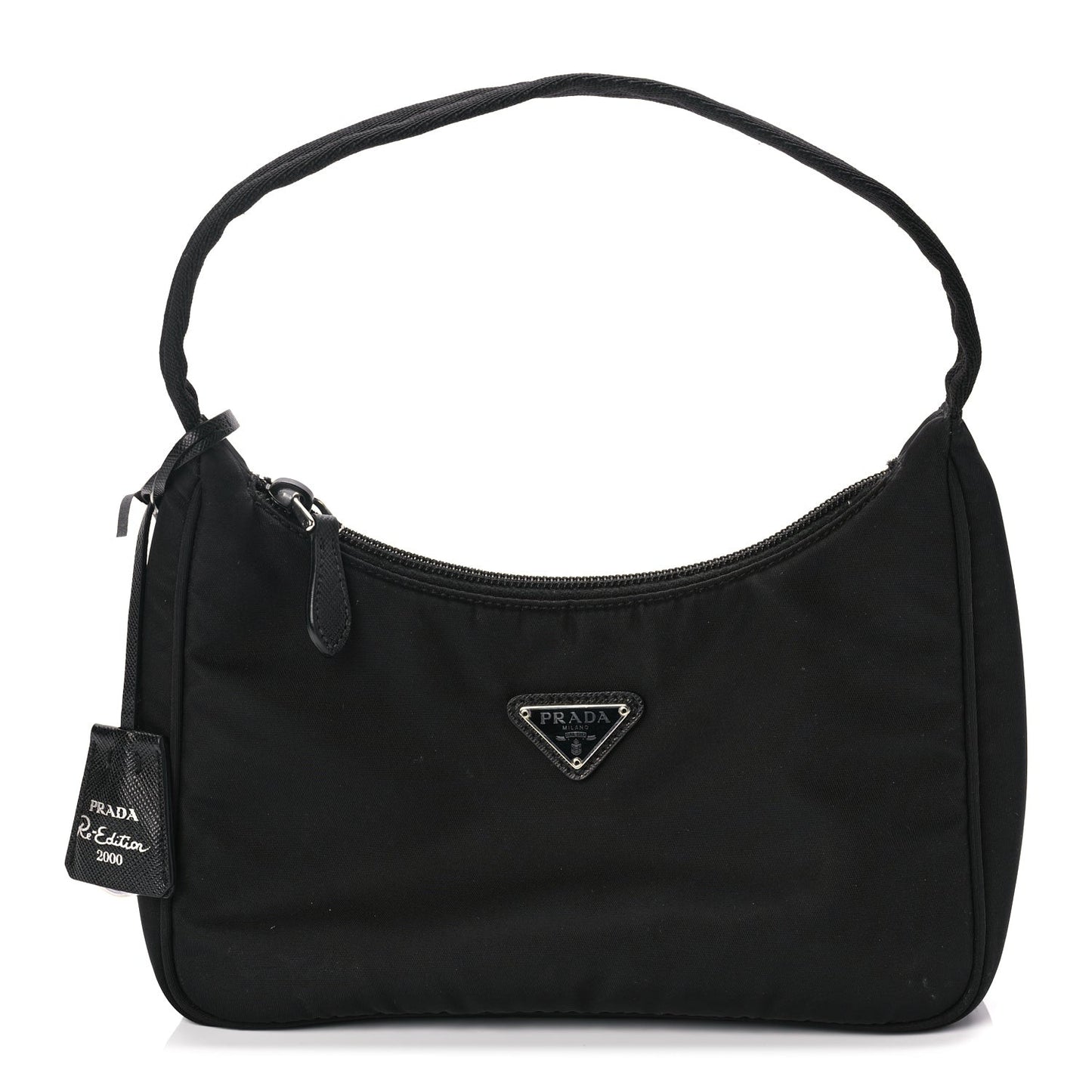 Tessuto Nylon Mini Re-Edition 2000 Bag  Black