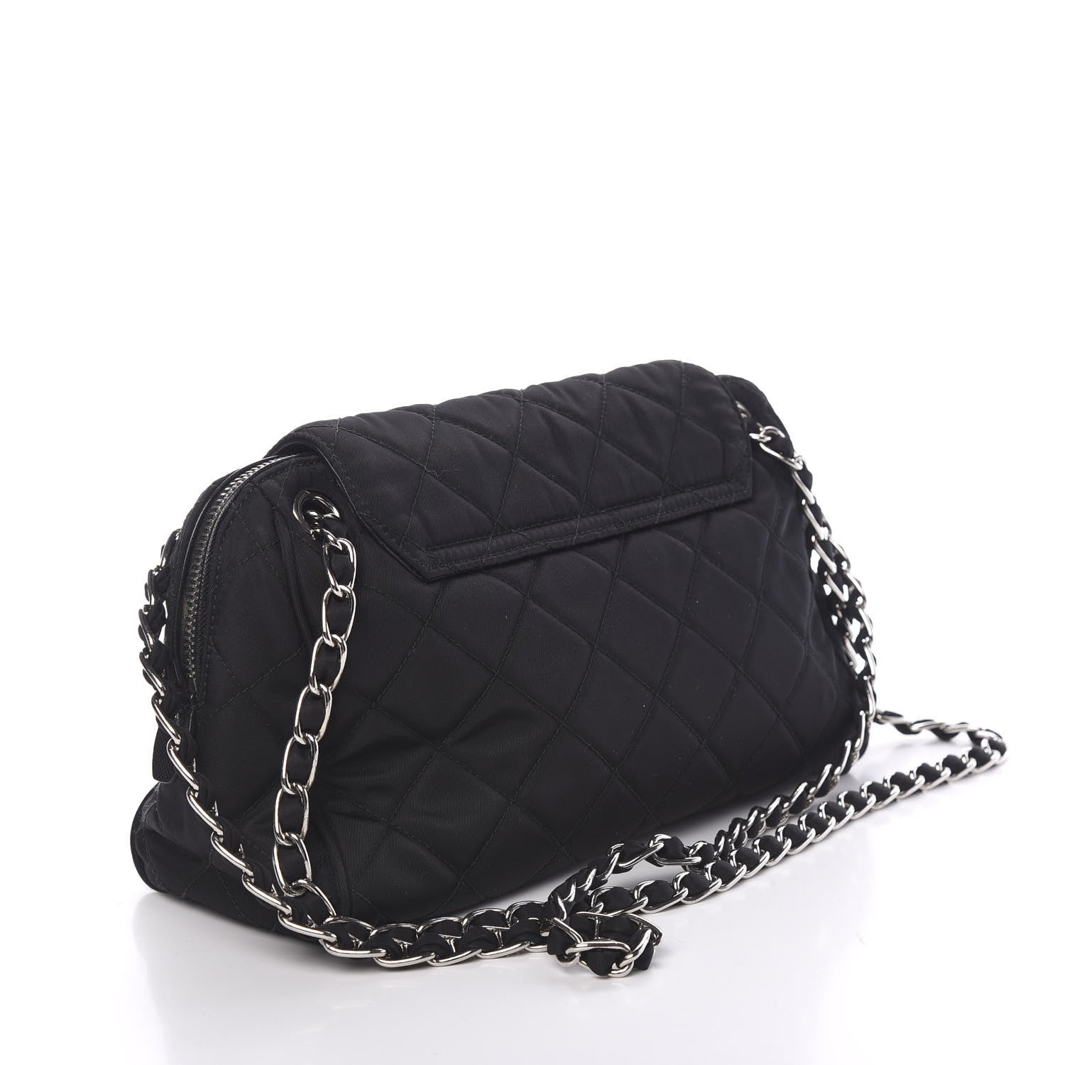 Prada Nylon Tessuto Impuntu Quilted Flap Black 2 of 9