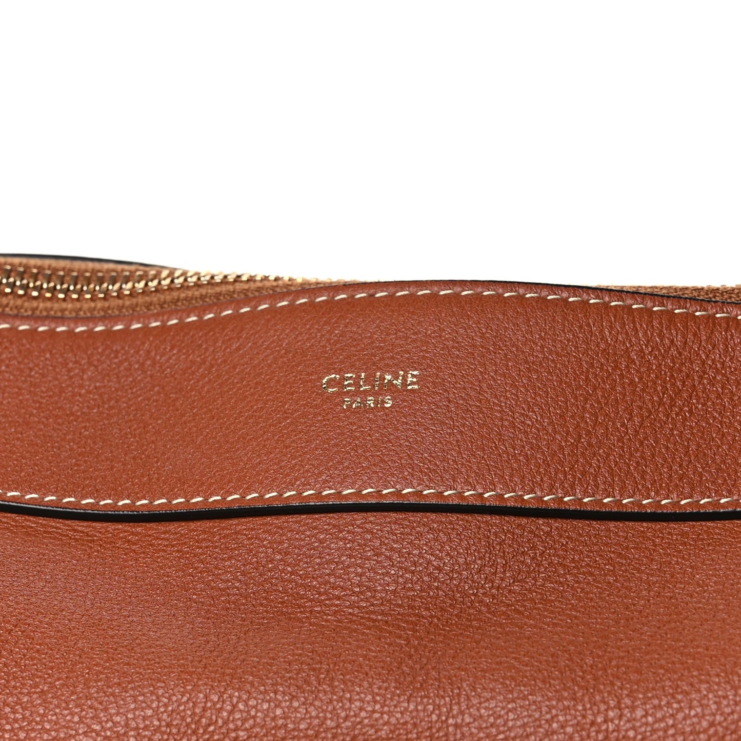 Supple Calfskin Large Romy Shoulder Bag Tan