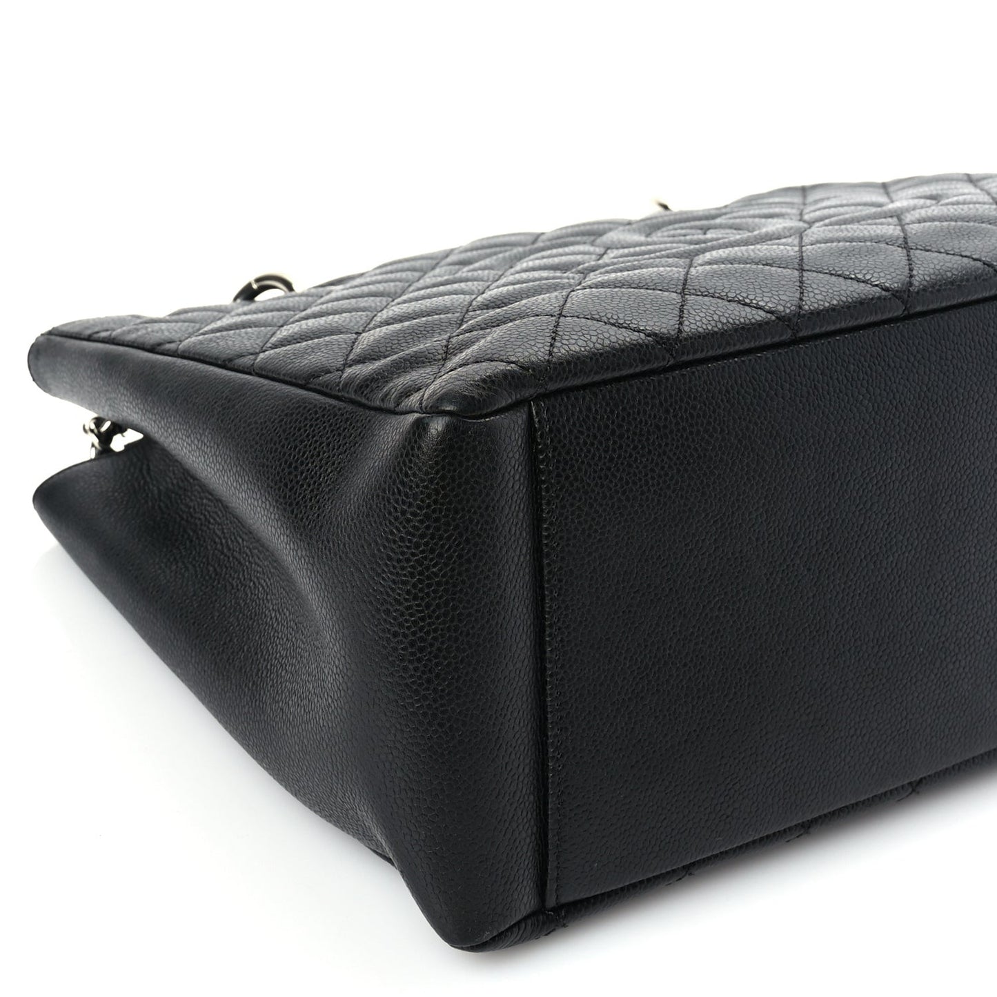Caviar Quilted Grand Shopping Tote GST Black