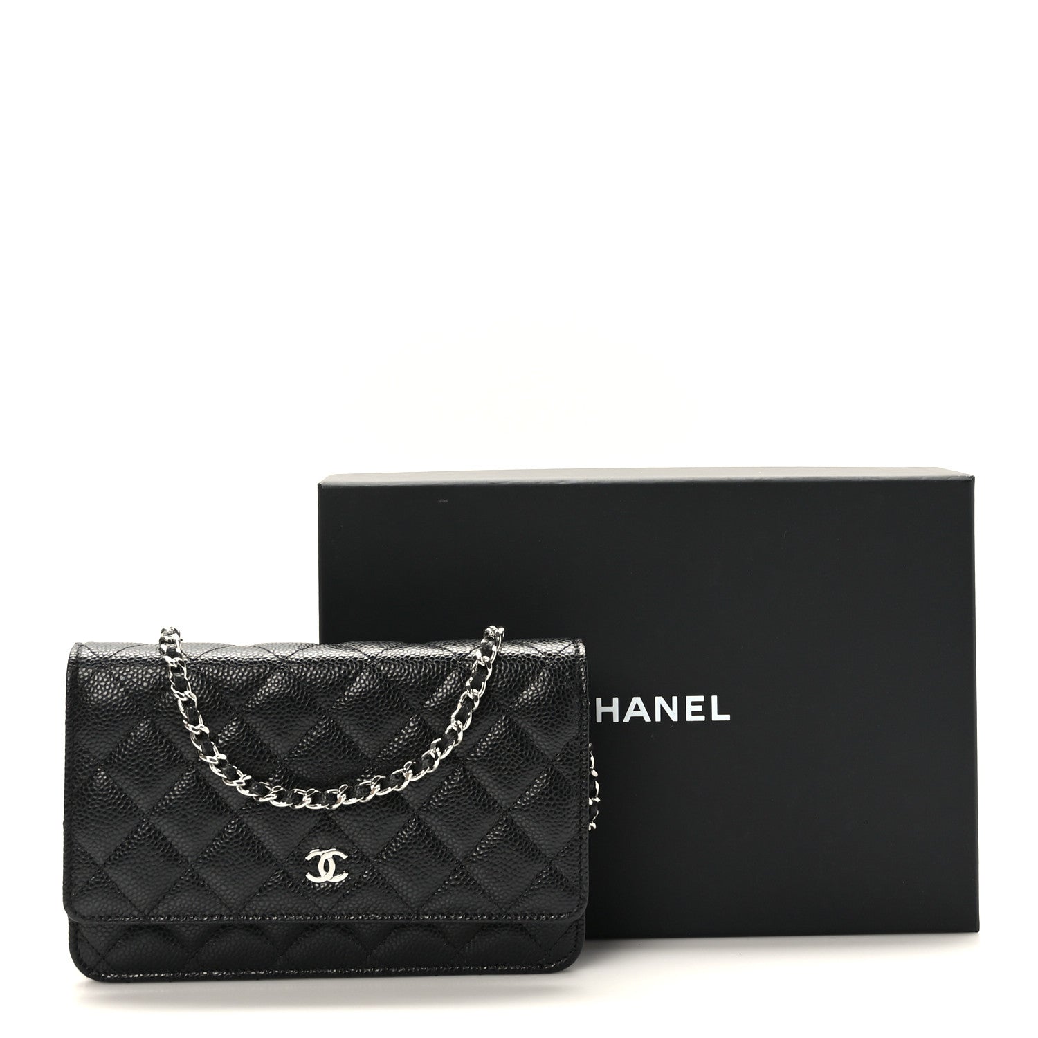 Chanel Caviar Quilted Wallet on Chain WOC Black 11 of 11