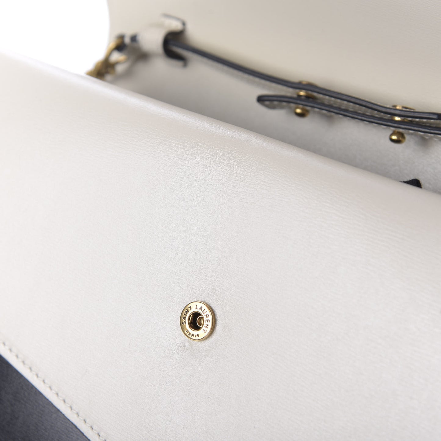 Smooth Calfskin Monogram Sulpice Chain Wallet Black Crema Soft