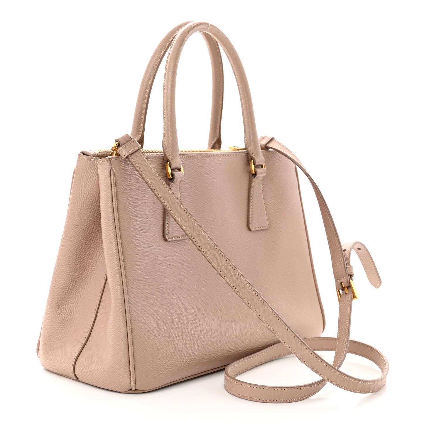 Saffiano Small Galleria Double Zip Tote Cammeo