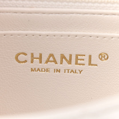 Chanel Lambskin Quilted Mini Rectangular Flap White 6 of 10