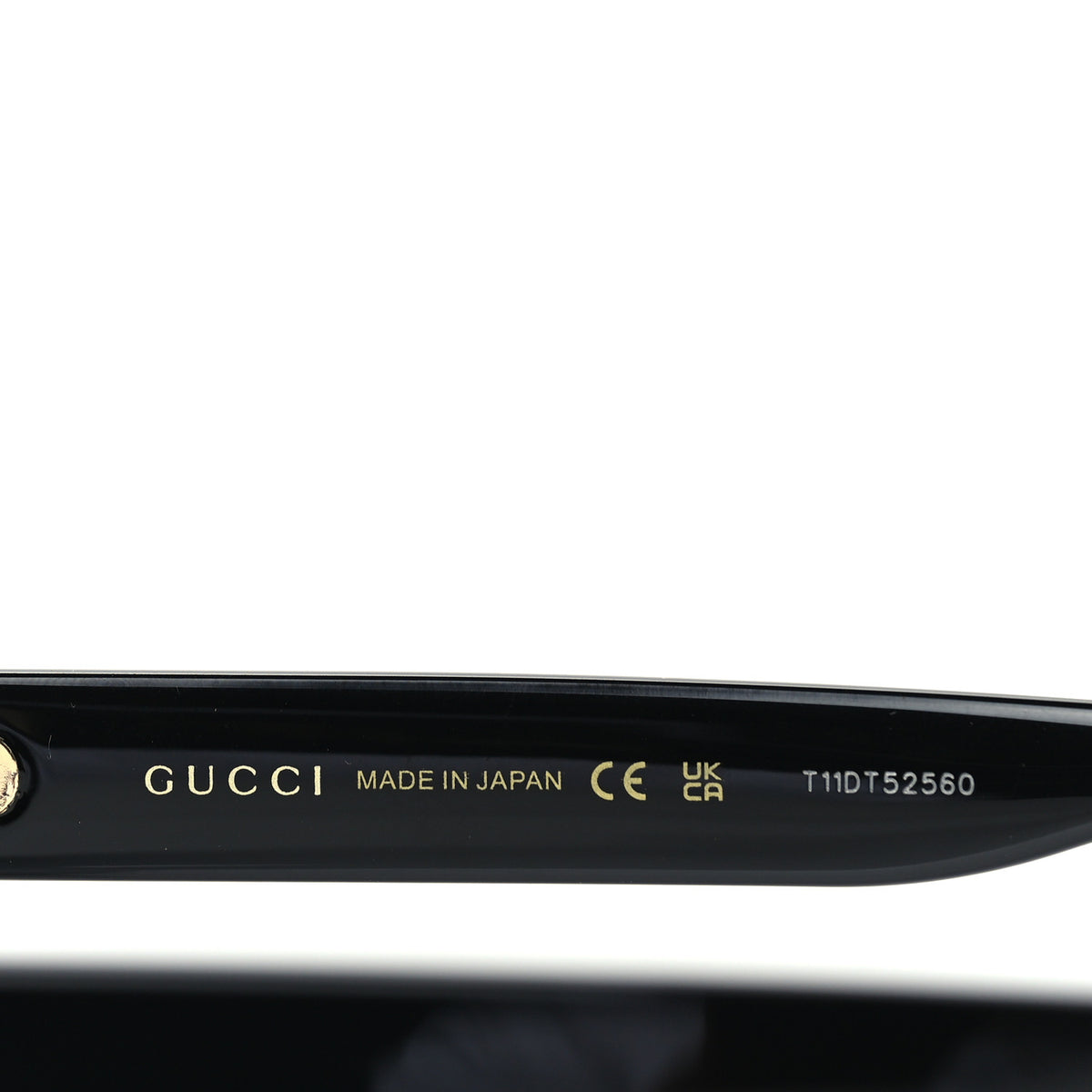Acetate Round Sunglasses GG0035SN Black