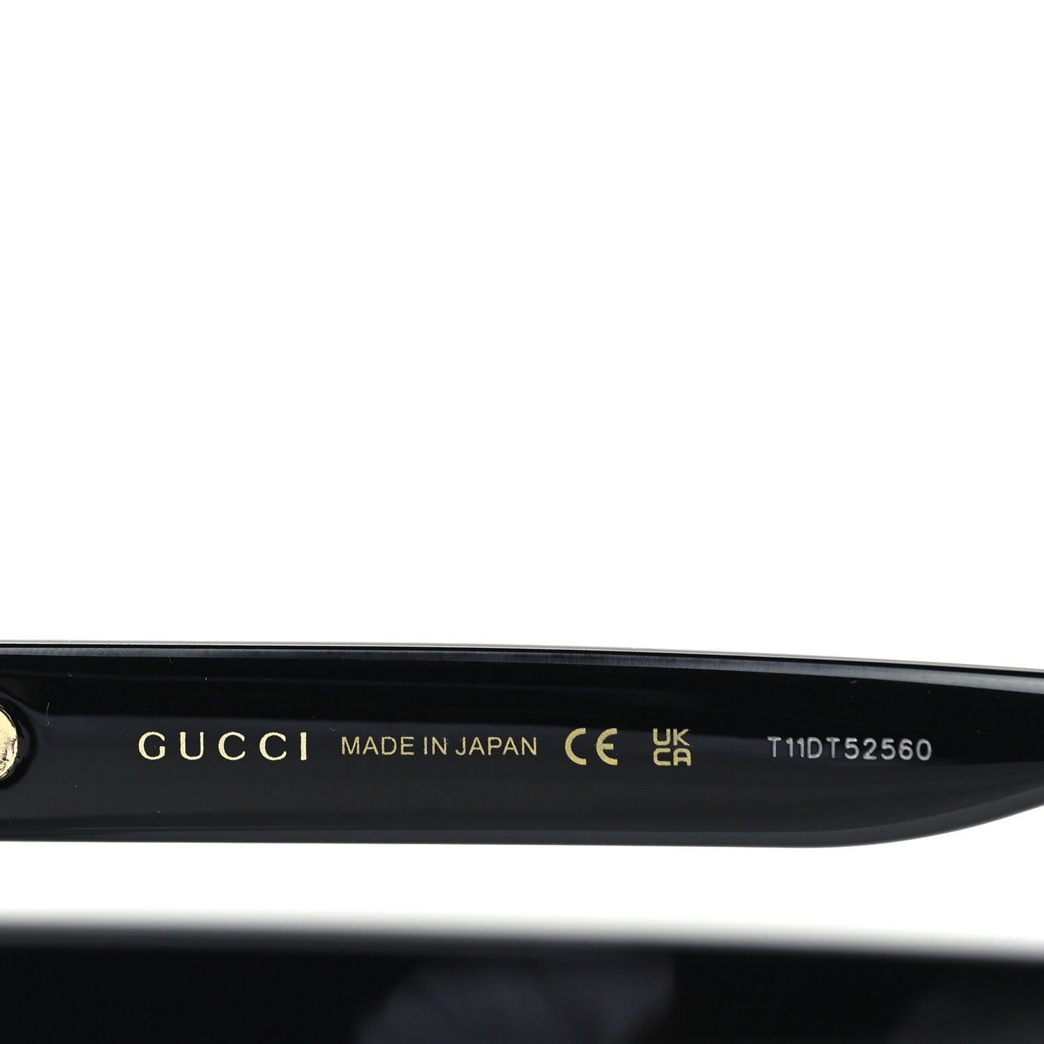Gucci Acetate Round Sunglasses GG0035SN Black 5 of 6