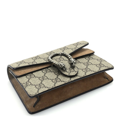 Gucci GG Supreme Monogram Super Mini Dionysus Shoulder Bag Taupe 3 of 8
