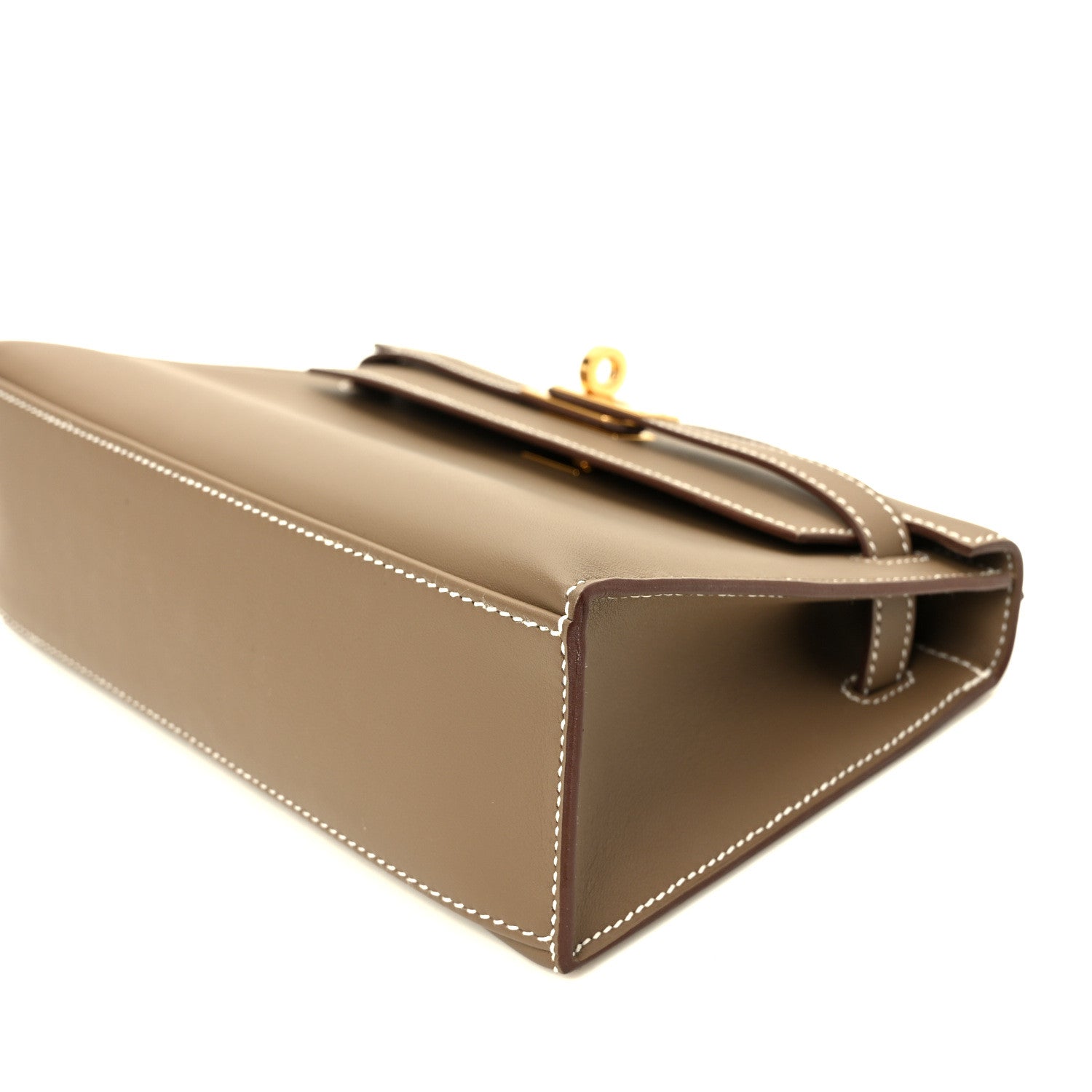 Hermes Swift Kelly Pochette Clutch Etoupe 9 of 10