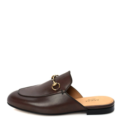 Gucci Womens Princetown Slippers 37 Fondente Brown 1 of 8