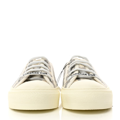Christian Dior Canvas Oblique Walk'N'Dior Low Top Sneakers 34 Grey Stone 2 of 8