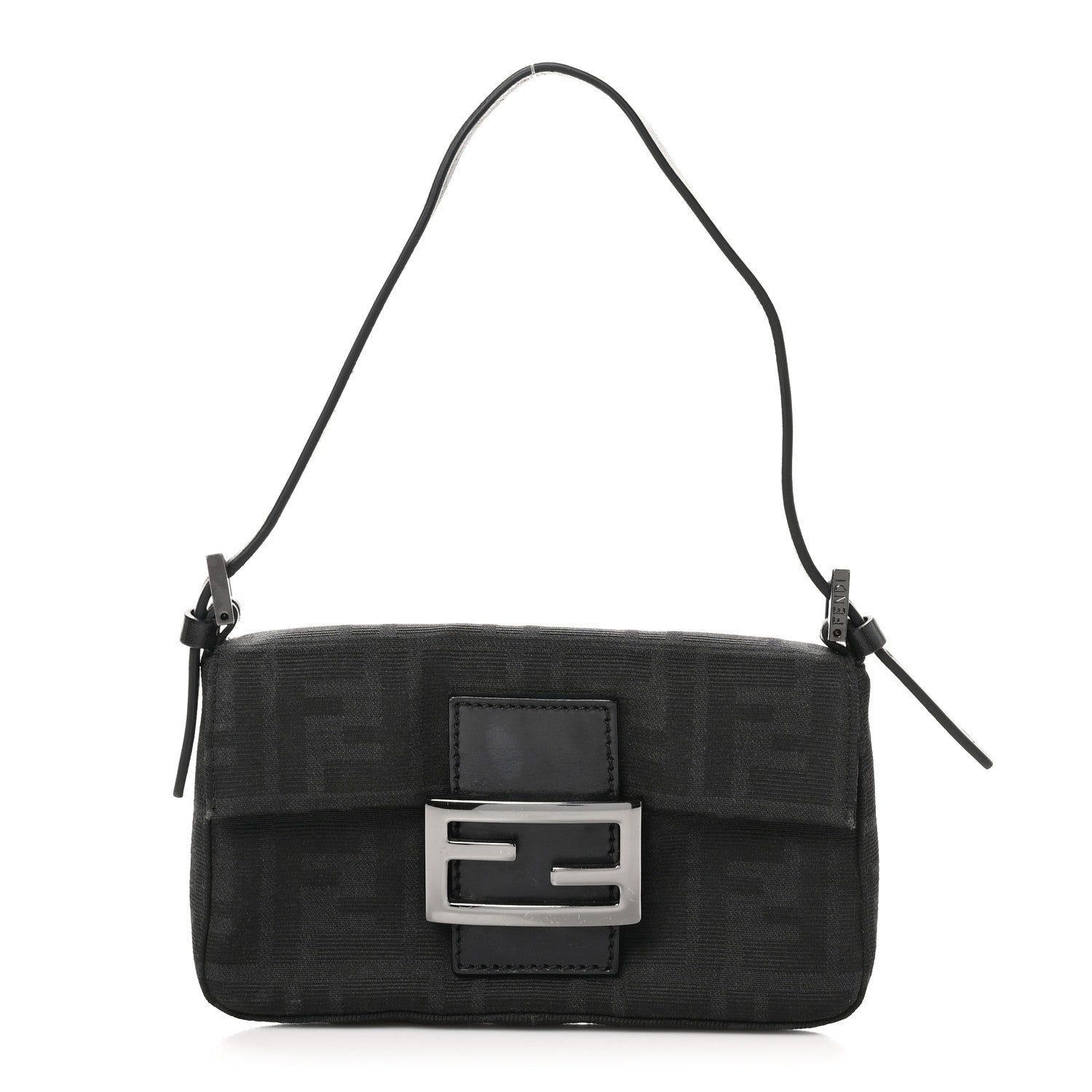 Fendi Zucca Mini Baguette Black 1 of 10