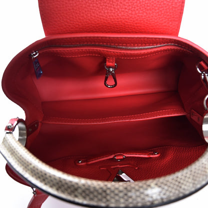 Louis Vuitton Taurillon Python Capucines PM Rubis 6 of 8