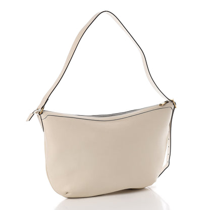 Gucci Grained Calfskin Logo Half Moon Hobo White 3 of 10