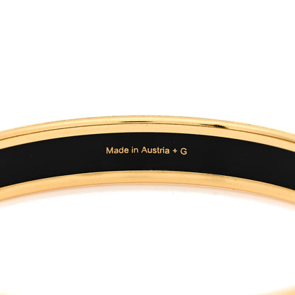 Hermes Enamel Printed Narrow Caleche Bracelet White 4 of 5